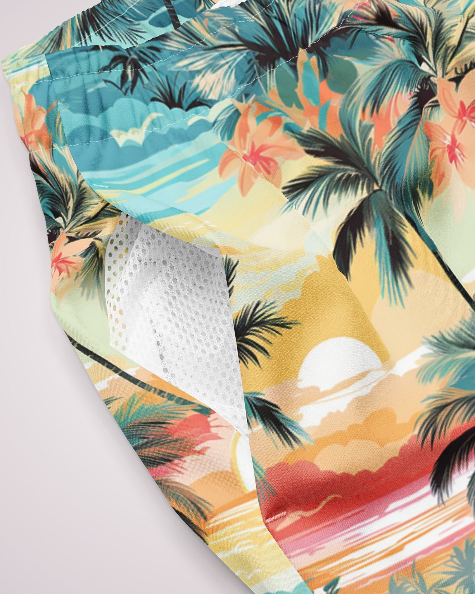 Mens Swim Trunks - Tropical Beach V