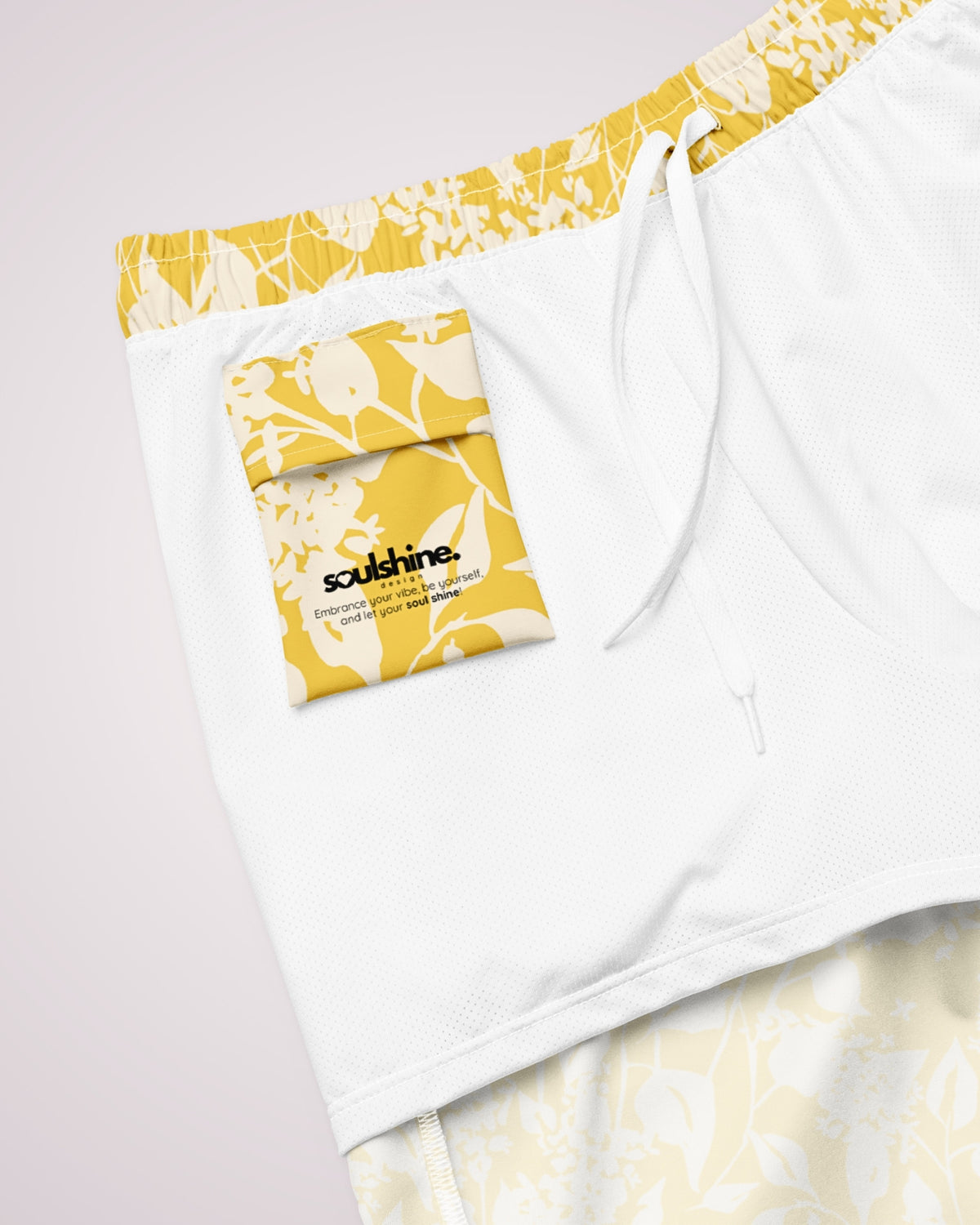 Mens Swim Trunks - Tropical Floral IV