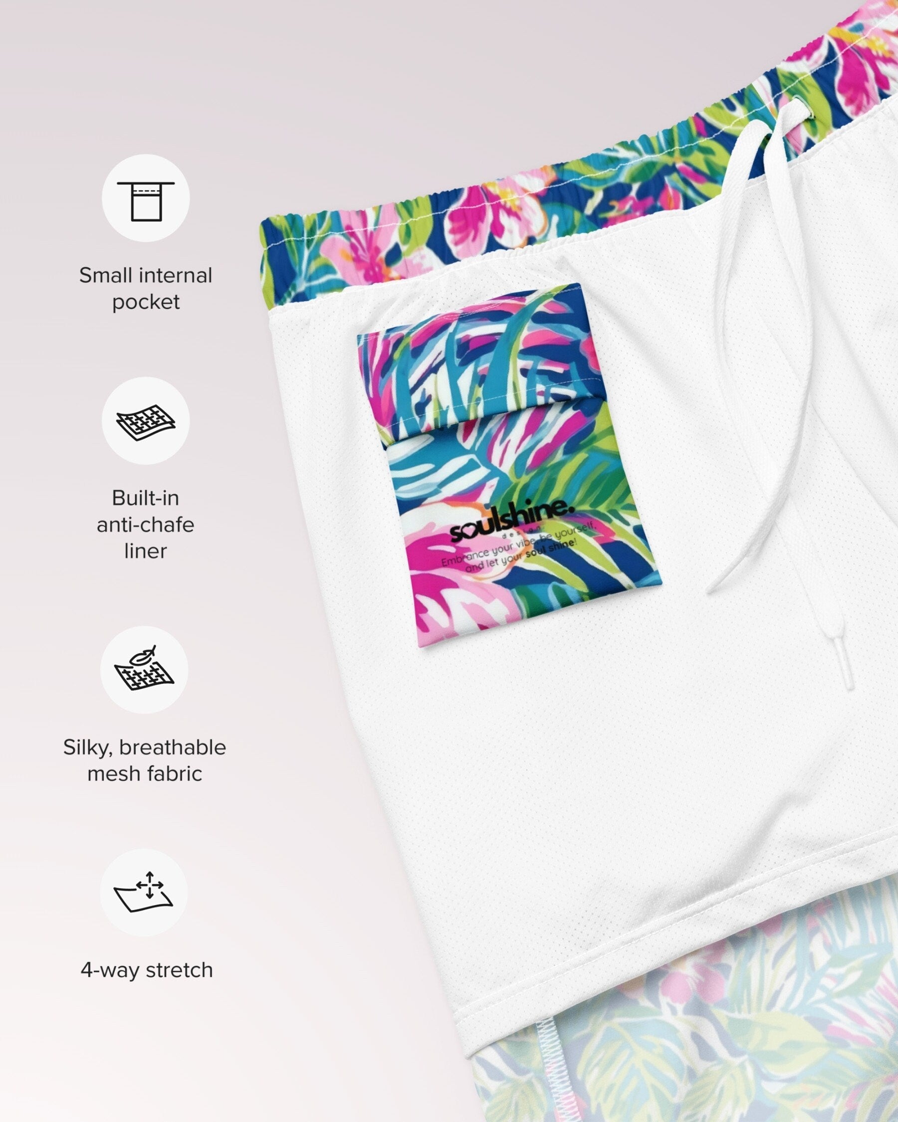 Mens Swim Trunks - Tropical XIX