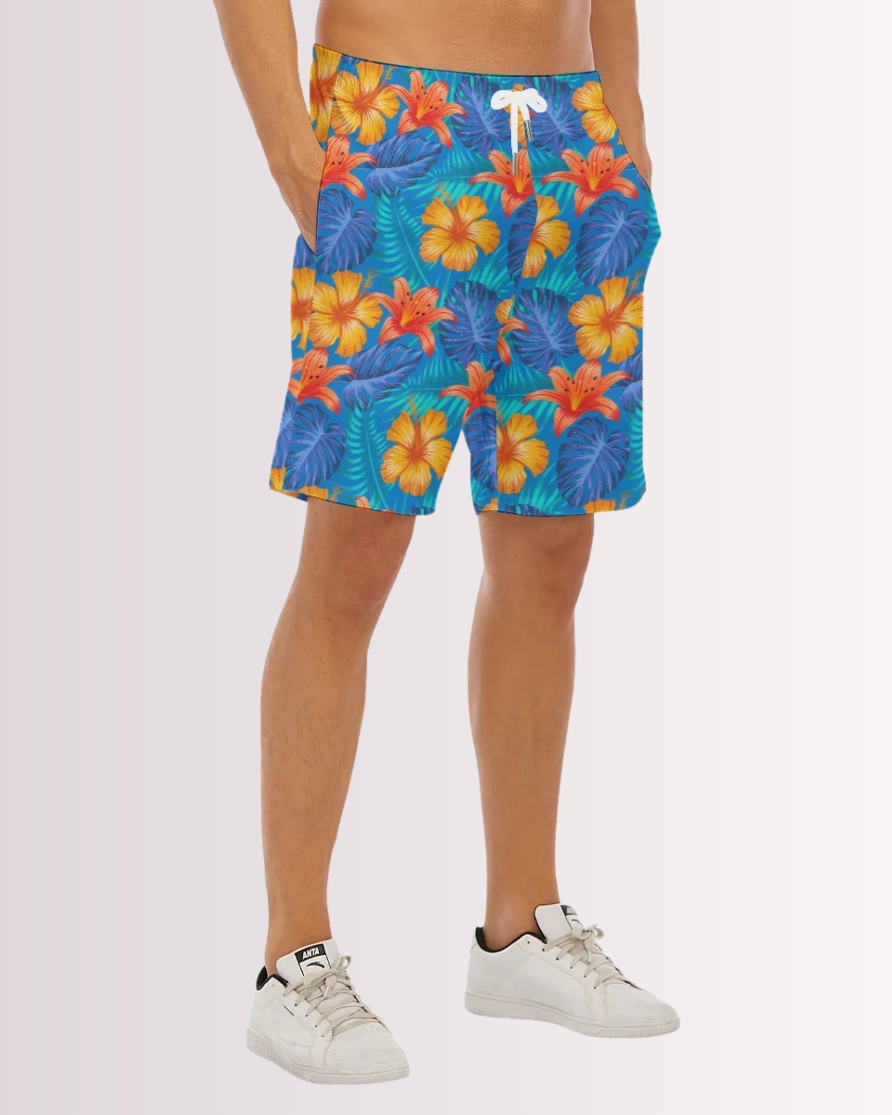 Mens Beach Shorts - Hawaiian Tropix II