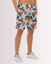 Mens Beach Shorts - Tropical Floral II