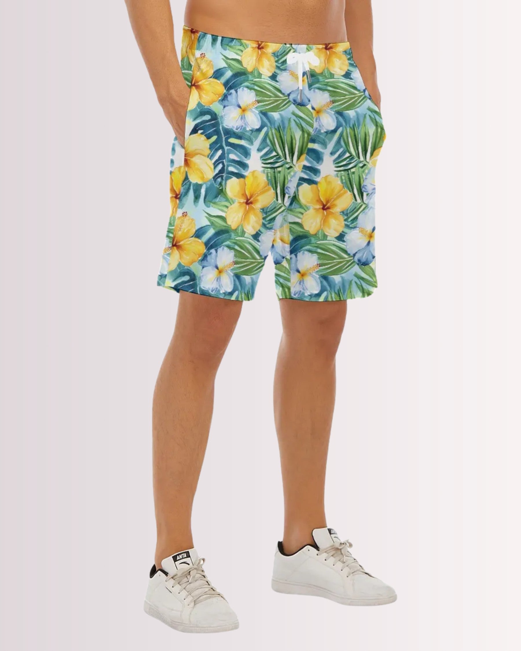 Mens Beach Shorts - Hawaiian III