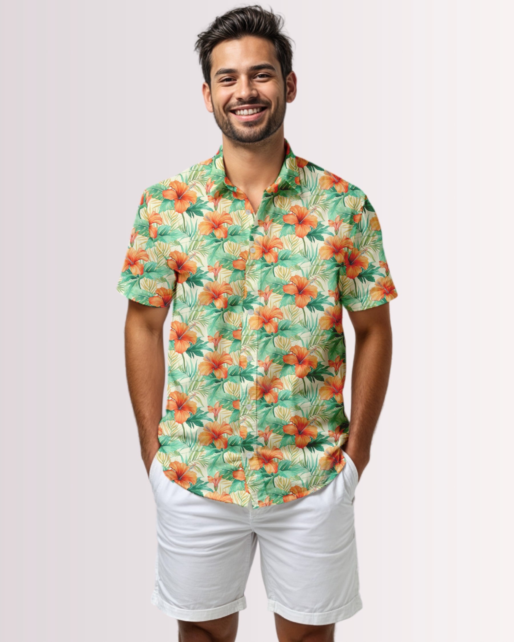 Mens Hawaiian Shirt - Tropical Hawaiian VI