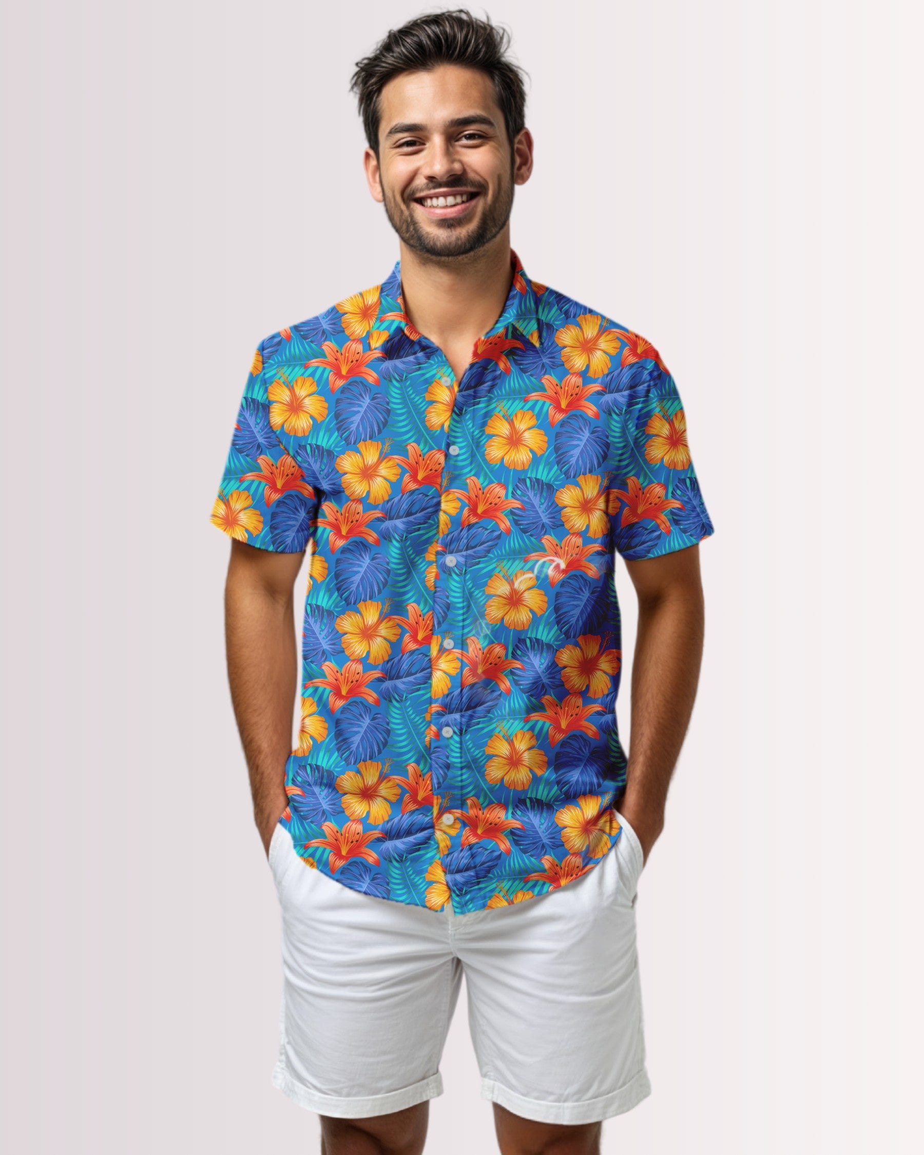 Mens Hawaiian Shirt - Hawaiian Tropix II