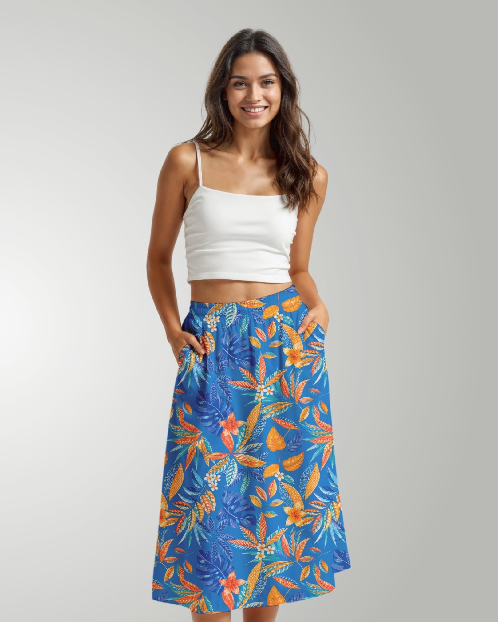 Midi Skirt - Tropical Escape