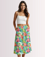 Midi Skirt - Tropical Hawaiian III