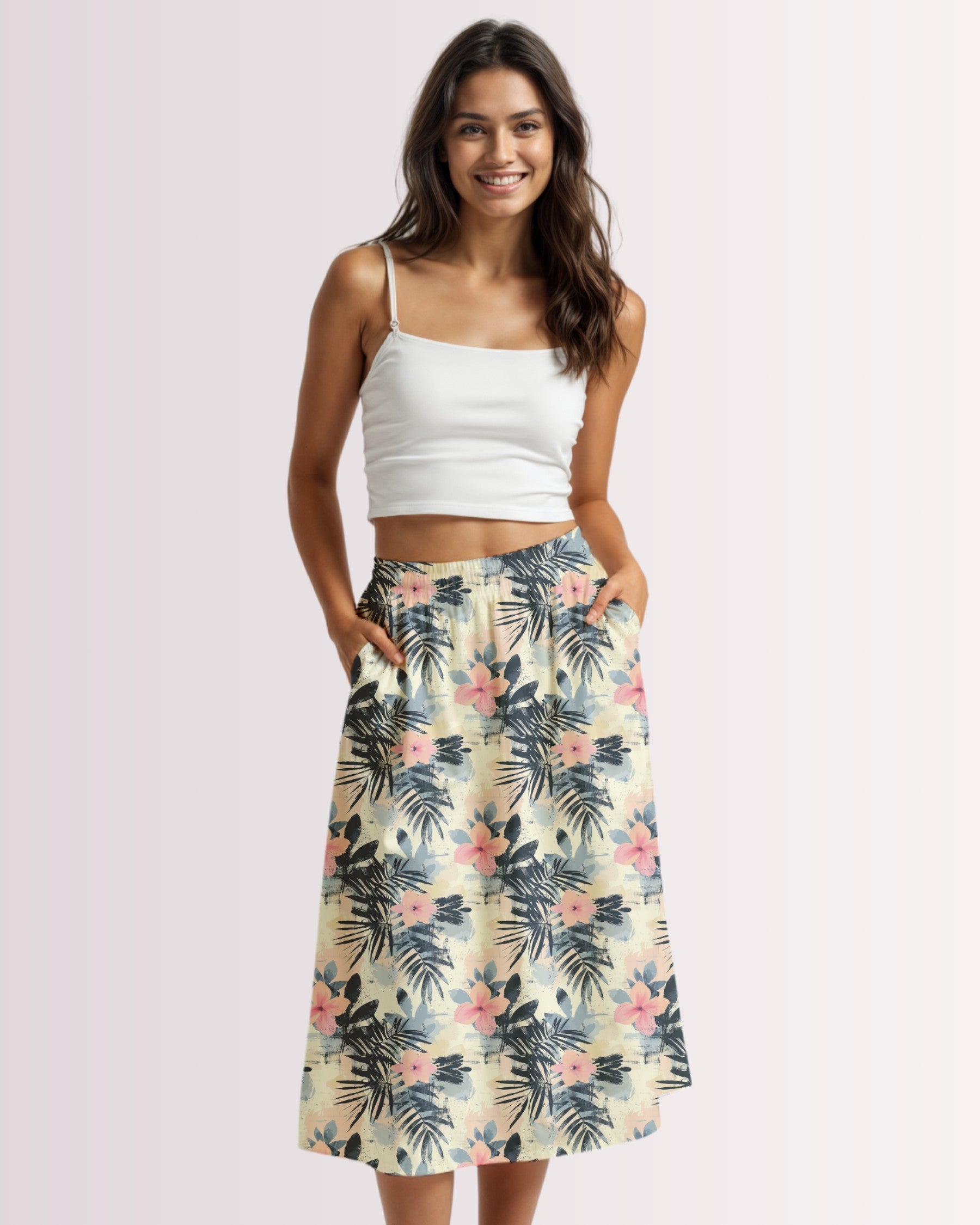 Midi Skirt - Tropical IV