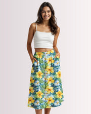 Midi Skirt - Hawaiian III