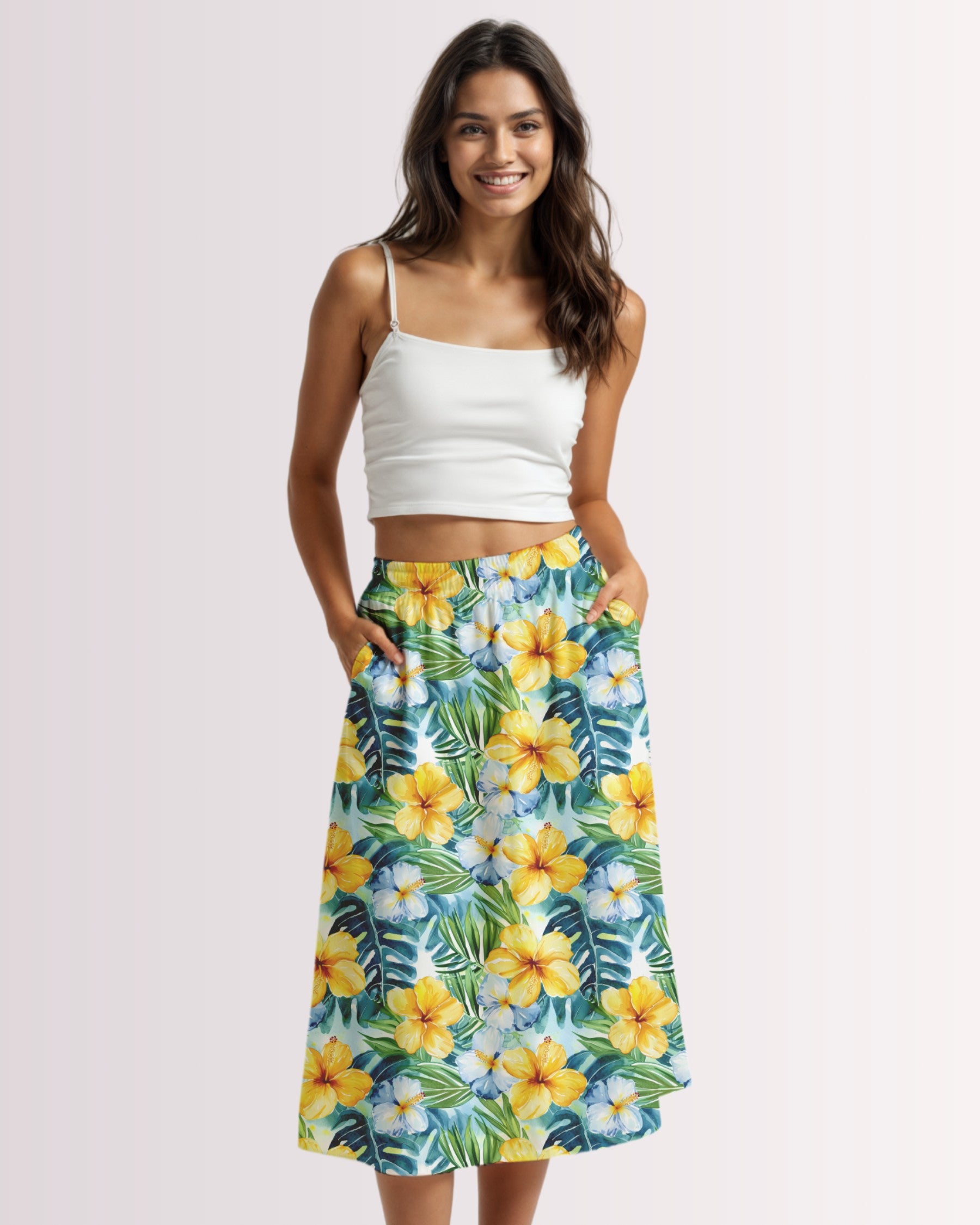 Midi Skirt - Hawaiian III
