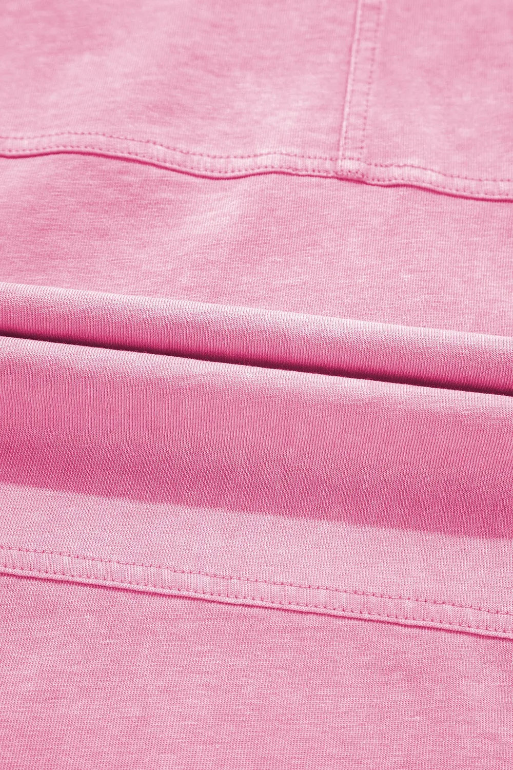 Mineral wash exposed seam drawstring high waist wide leg cargo pants with pockets.