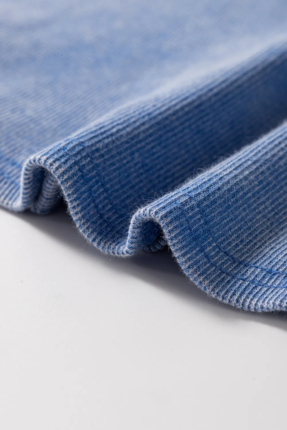 Mineral wash ribbed notch neck tank top.