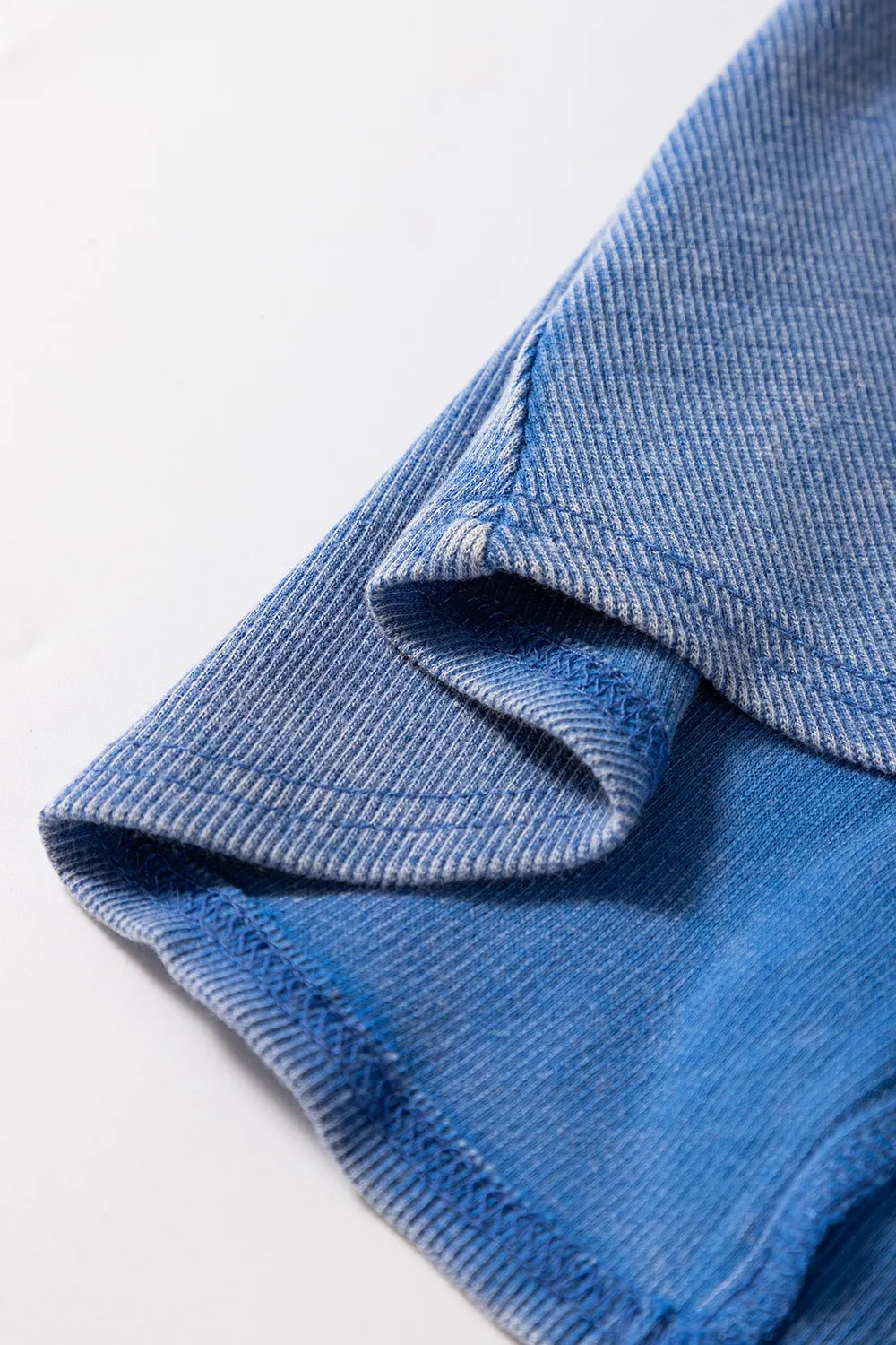 Mineral wash ribbed notch neck tank top.
