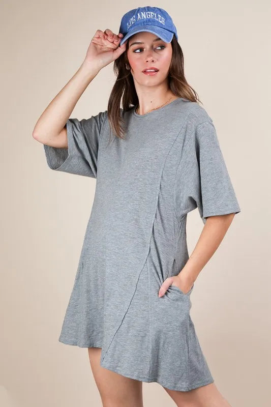 Mineral Washed Oversized Knit Comfy Romper
