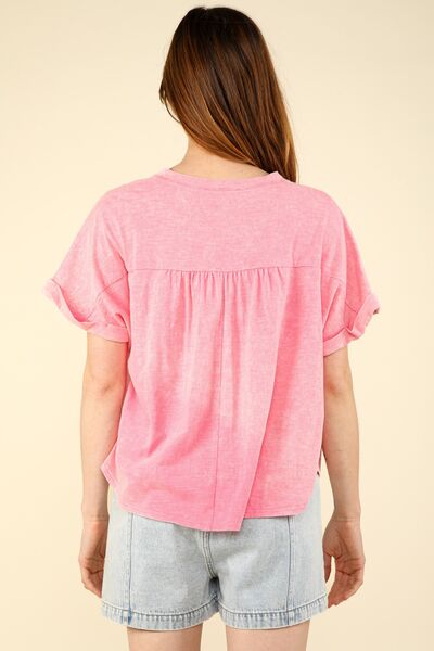 Nochted Short Sleeve Washed T-Shirt