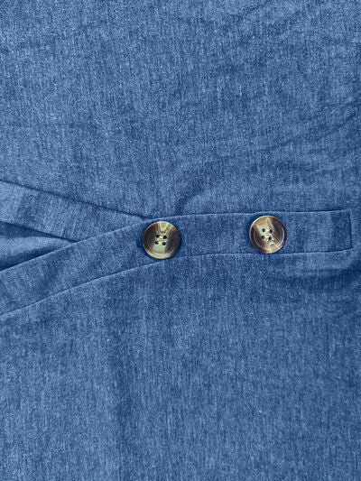 Notched Long Sleeve T-Shirt
