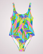 One-piece Swimsuit - Colorful Abstract IX