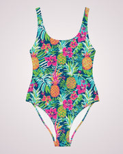 One-piece Swimsuit - Pineapples VI