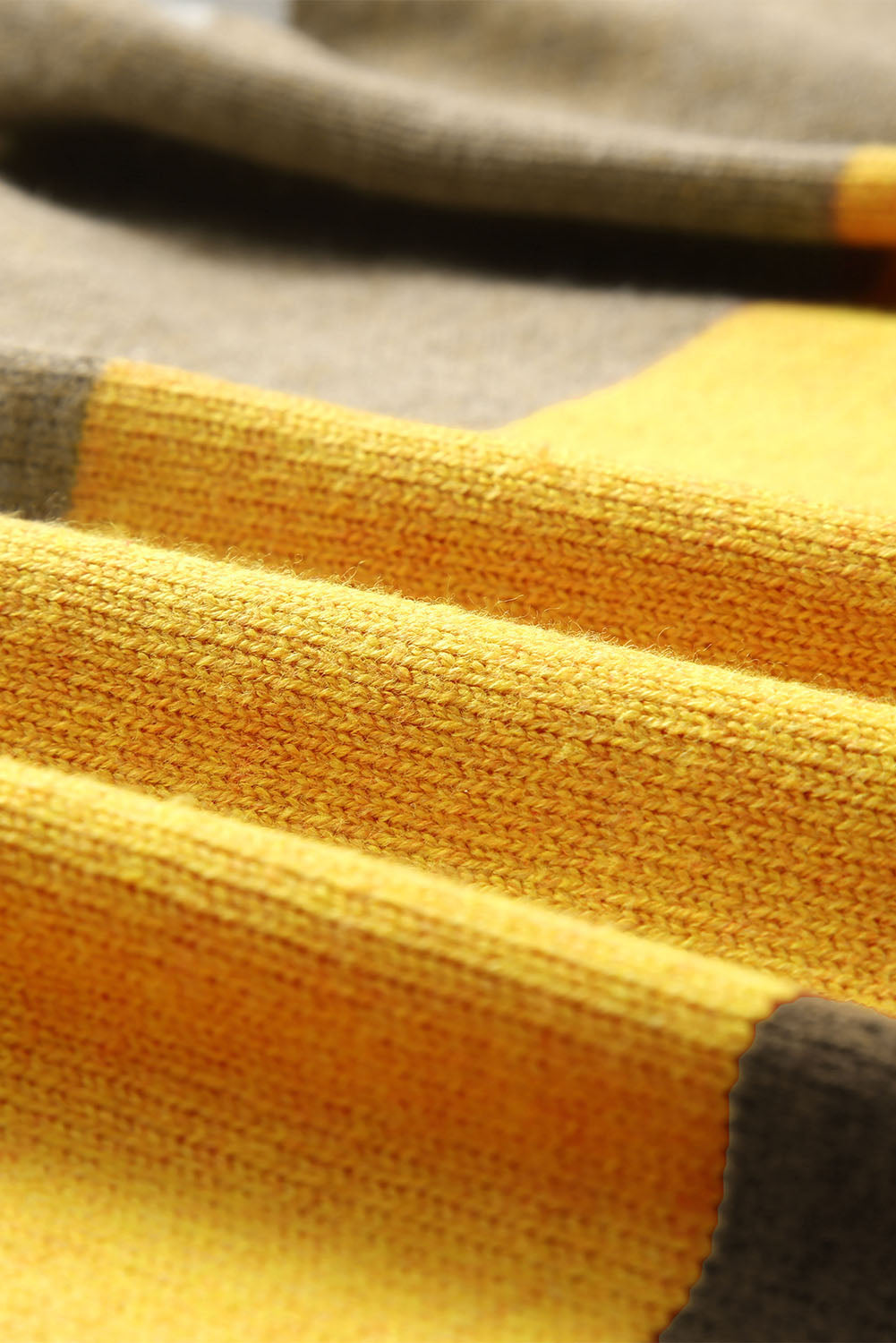Color block open front cardigan.
