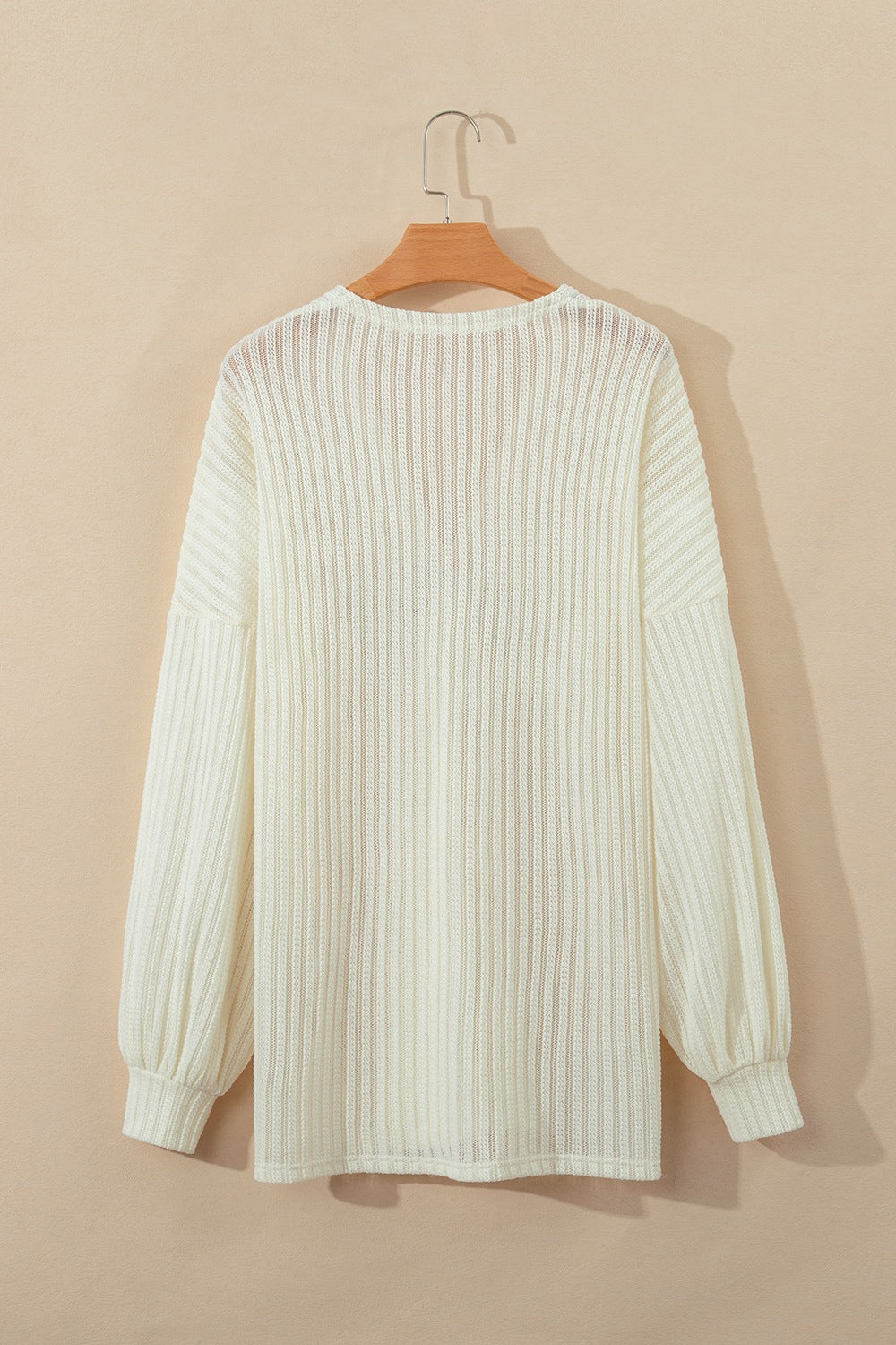 Open front long sleeve cardigan.