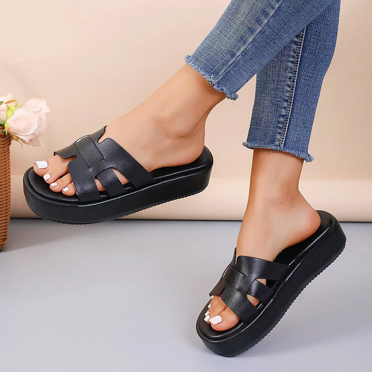 Open Toe Platform Sandals