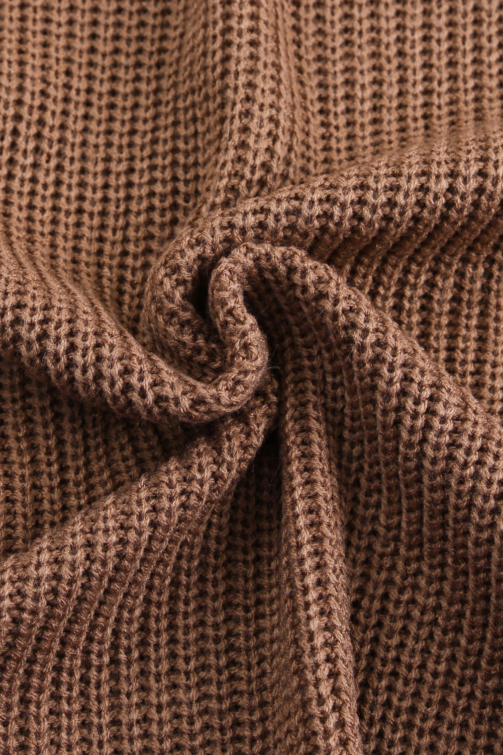 Openwork V-neck button up cardigan.
