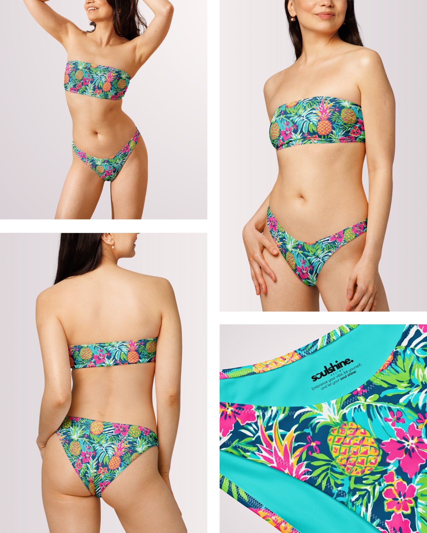 Bandeau Bikini - Pineapples VI