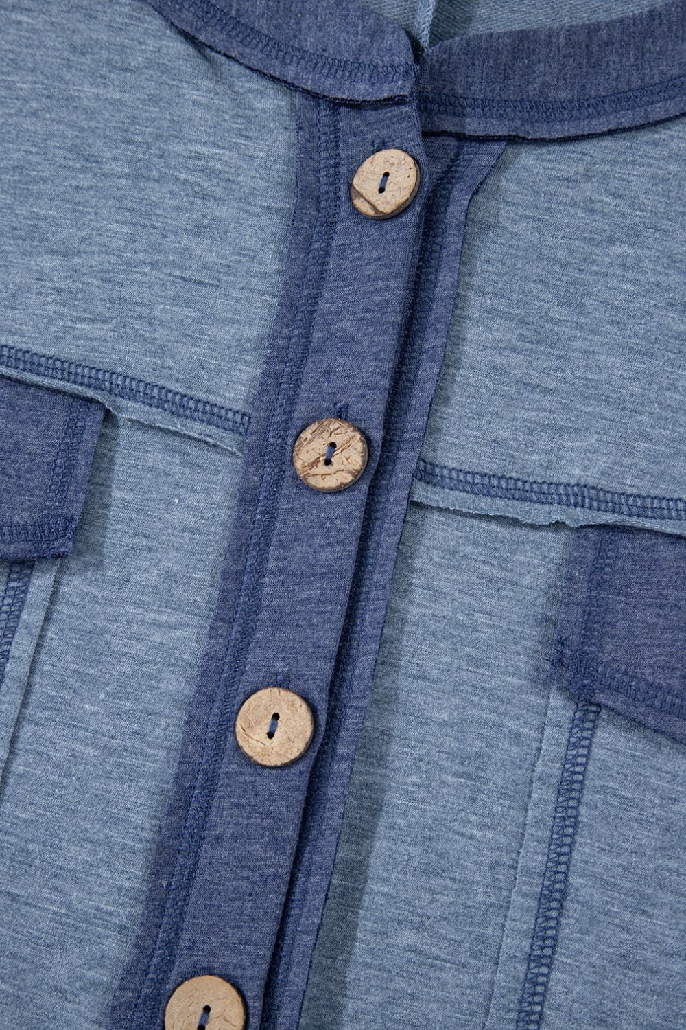 Placket Chest Pockets Short Sleeve Wide Leg Jumpsuit with Buttons.
