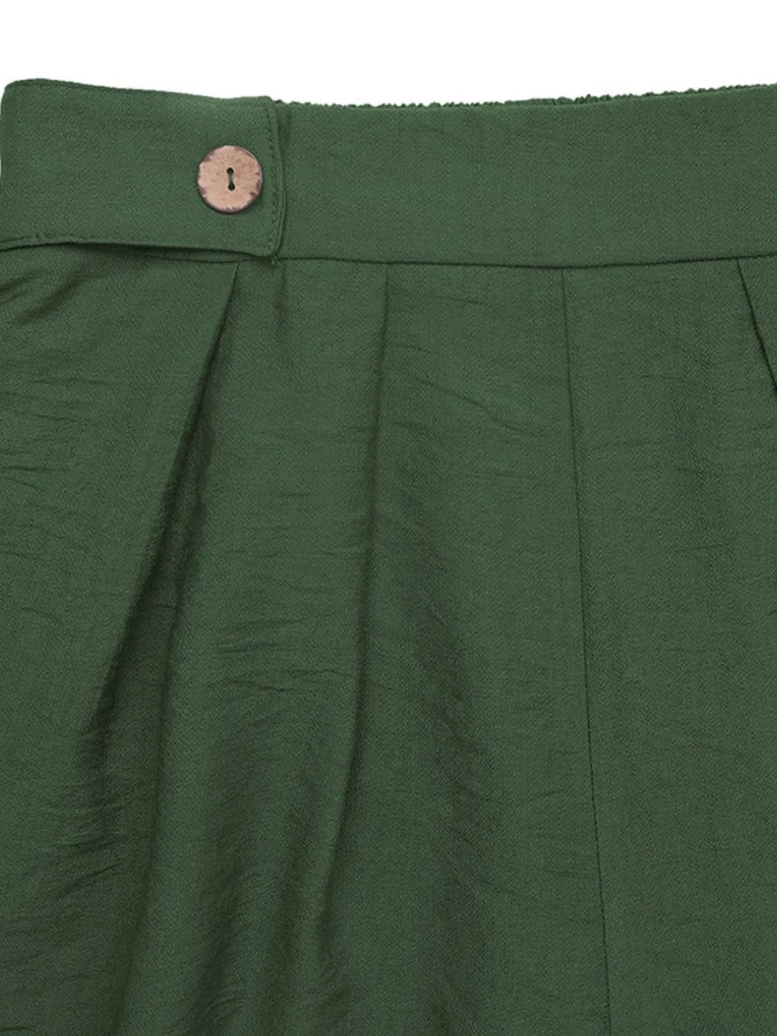 Pleated Detail Shorts with Pockets