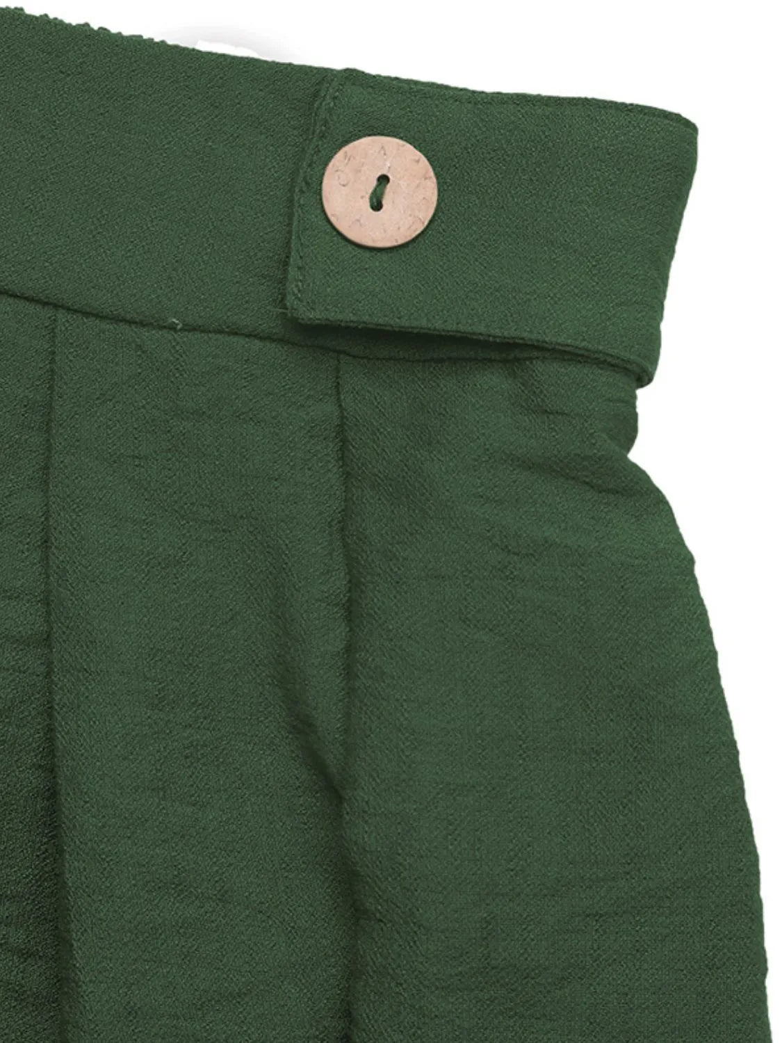 Pleated Detail Shorts with Pockets