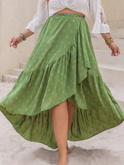 Plus Size High-Low Skirt.