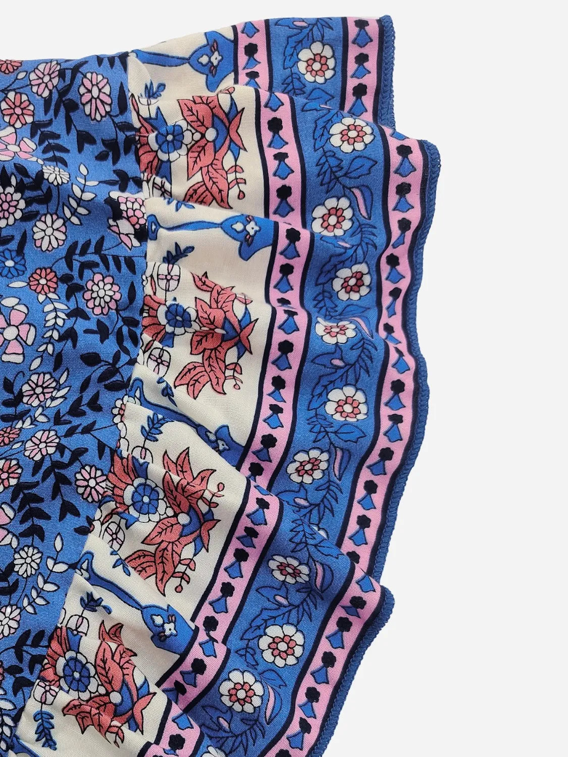 Plus Size Printed Surplice Half Sleeve Dress.
