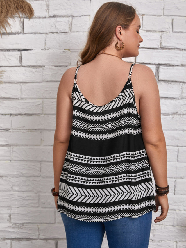 Plus size scoop neck cami.