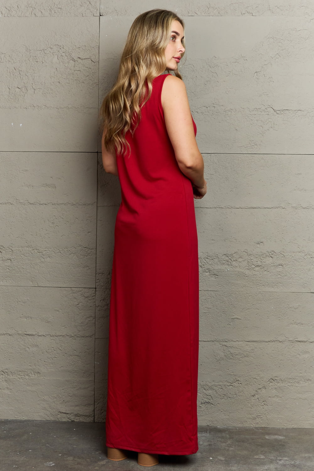 Plus Size Scoop Neck Maxi Tank Dress.
