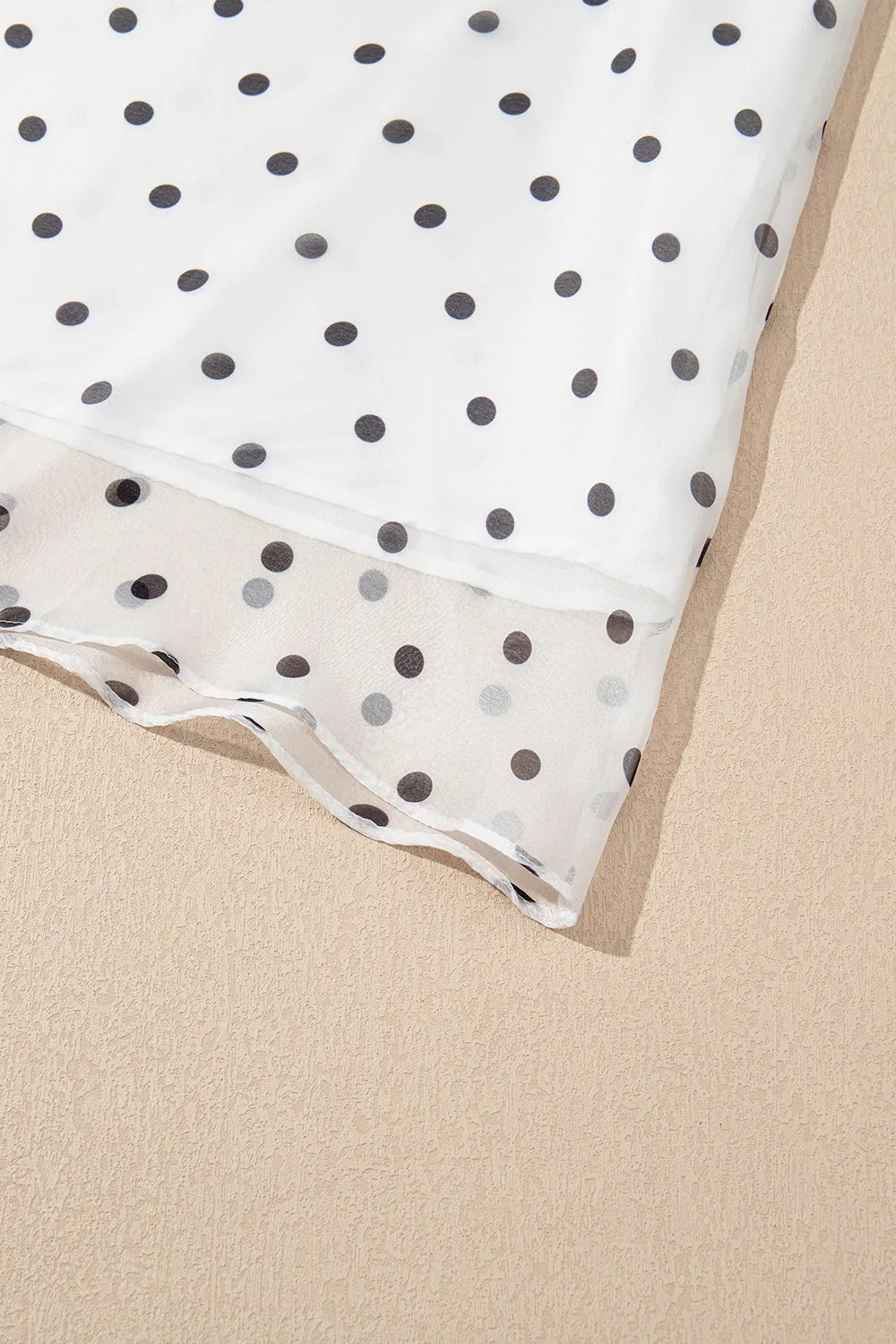 Polka Dot Ruffle Sleeve Smocked Midi Dress.