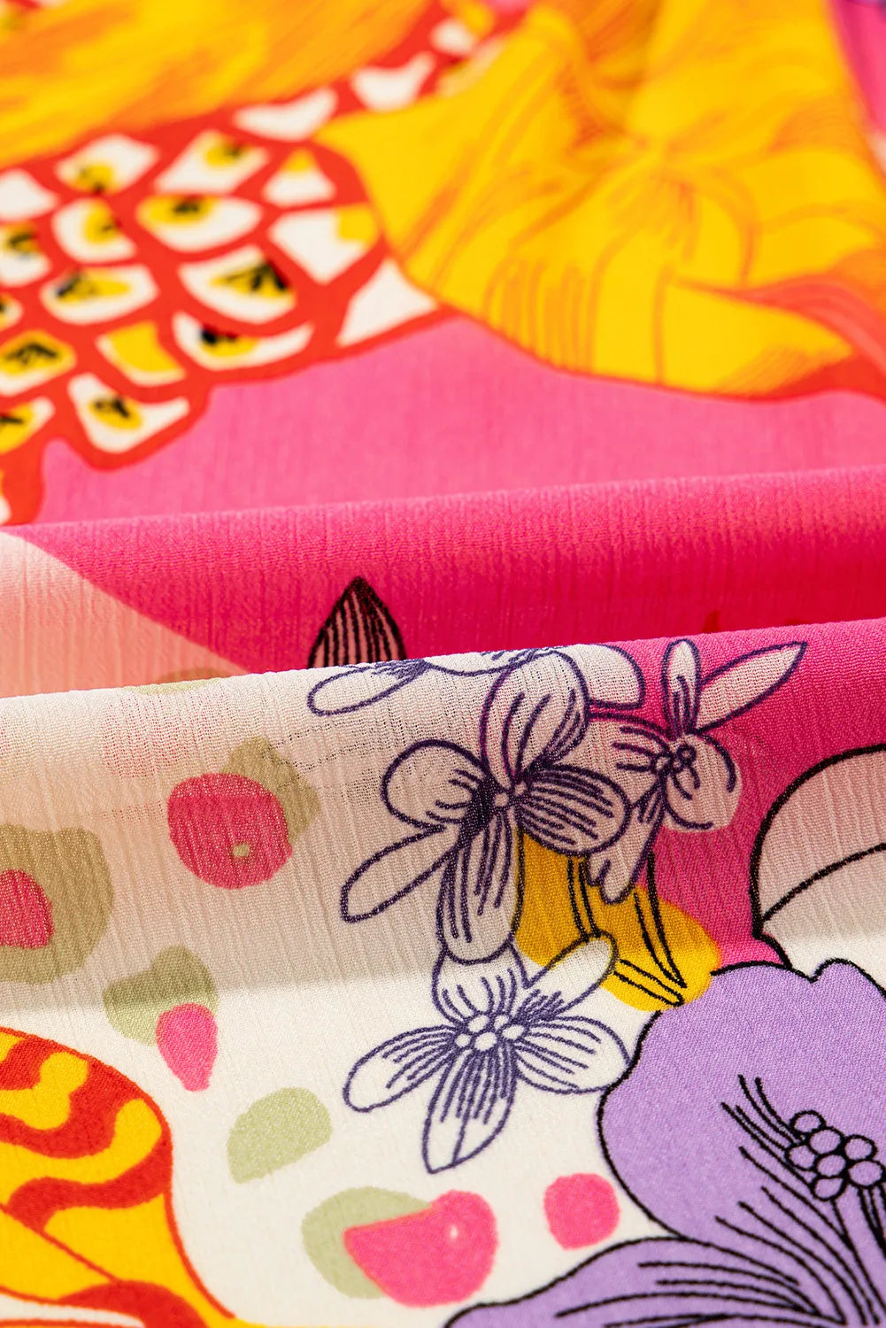 Printed Button Down Long Sleeve Shirt.