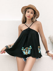 Printed Grecian neck cami.