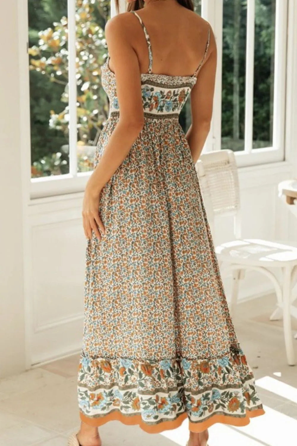 Printed Maxi Cami Dress.
