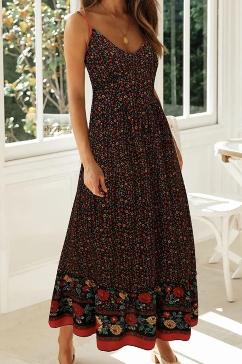 Printed Maxi Cami Dress.