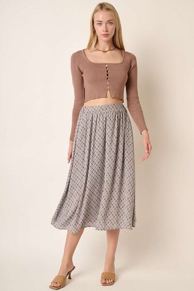 Mittoshop Printed Midi Skirt.