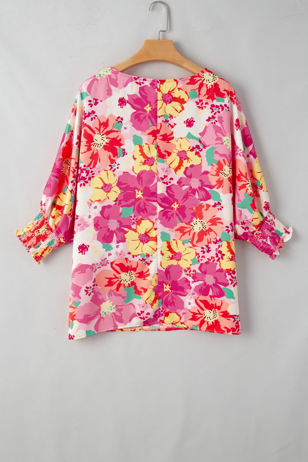 Printed Round Neck Half Sleeve Blouse.