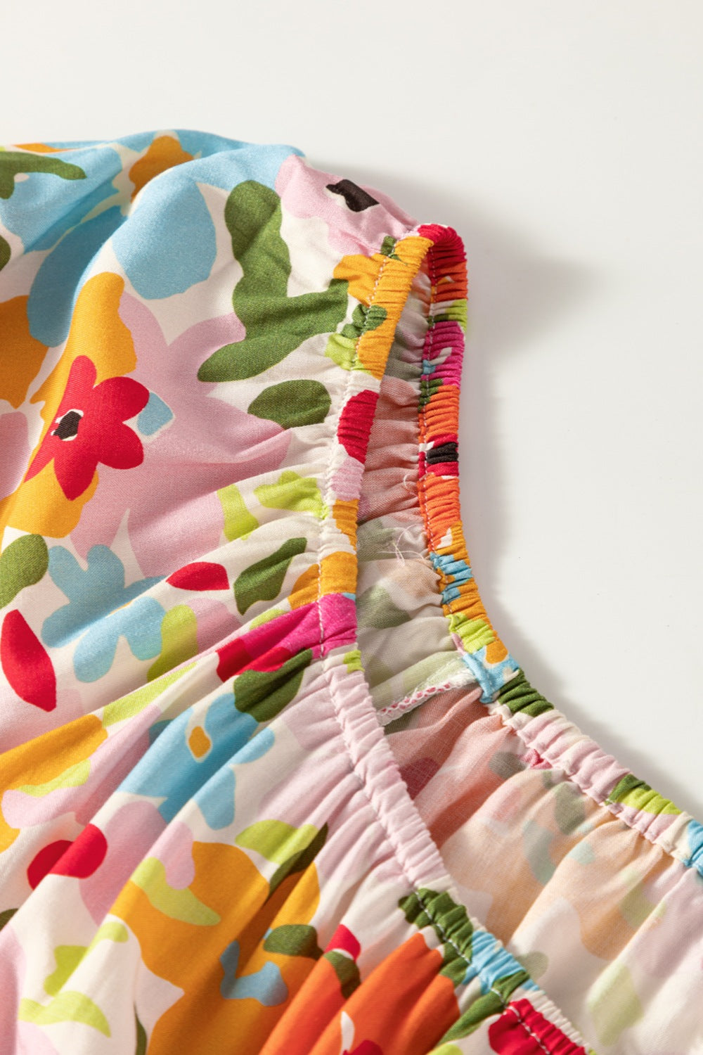 Printed Round Neck Half Sleeve Blouse.