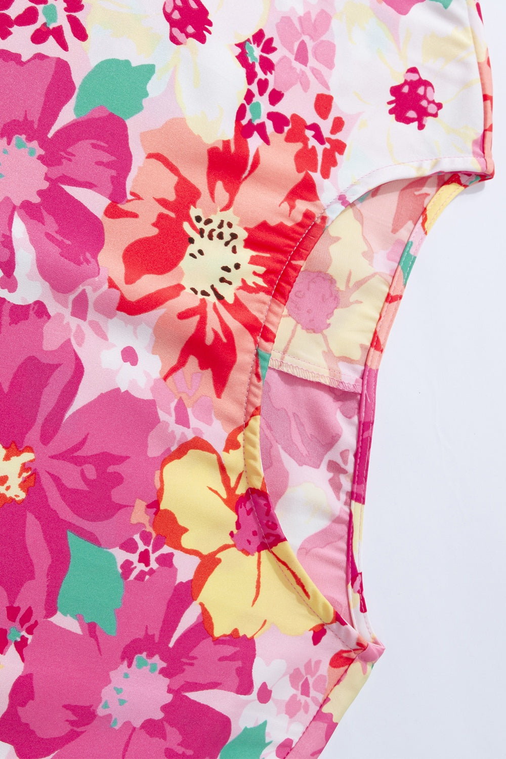 Printed Round Neck Half Sleeve Blouse.