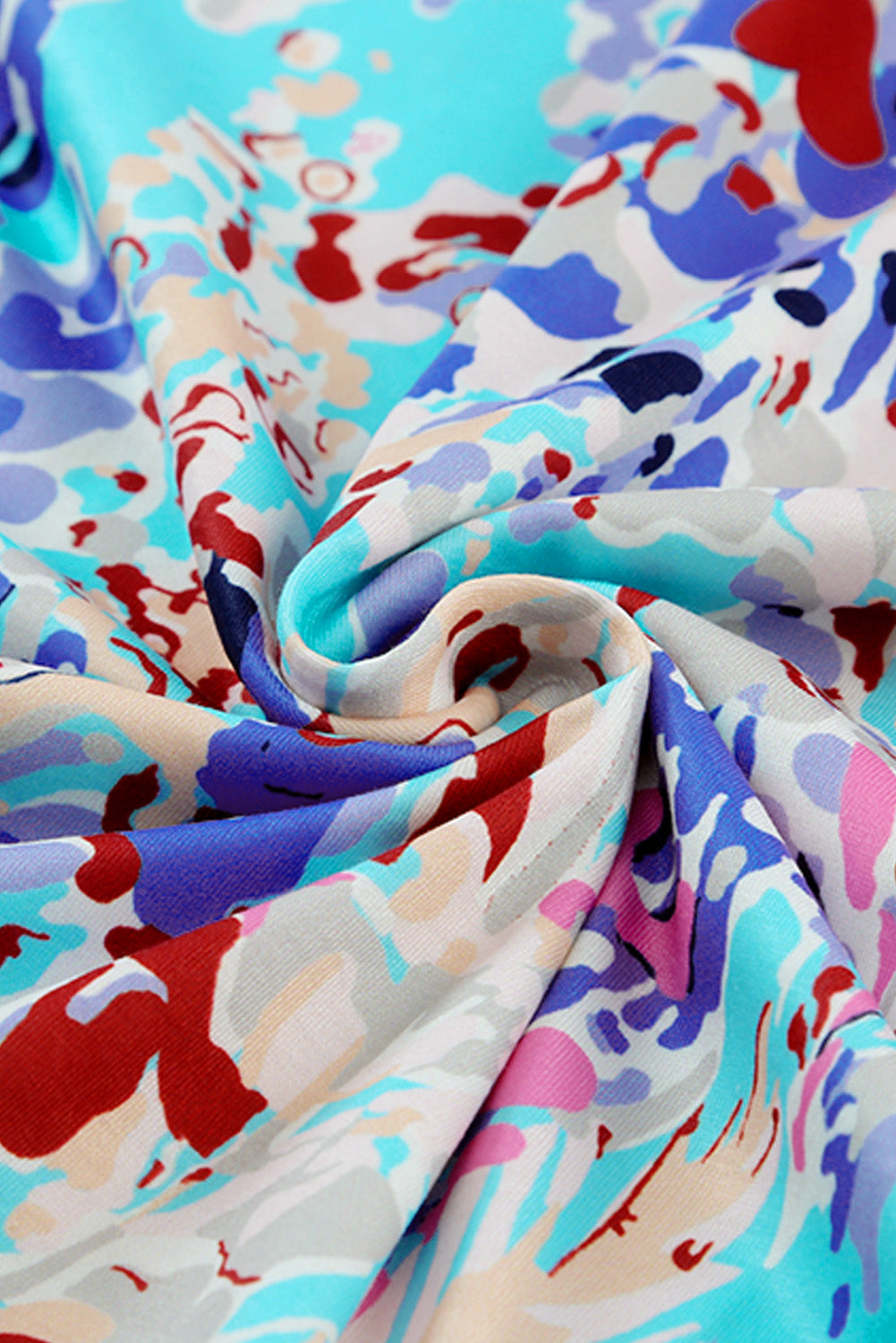 Printed round neck tank top.