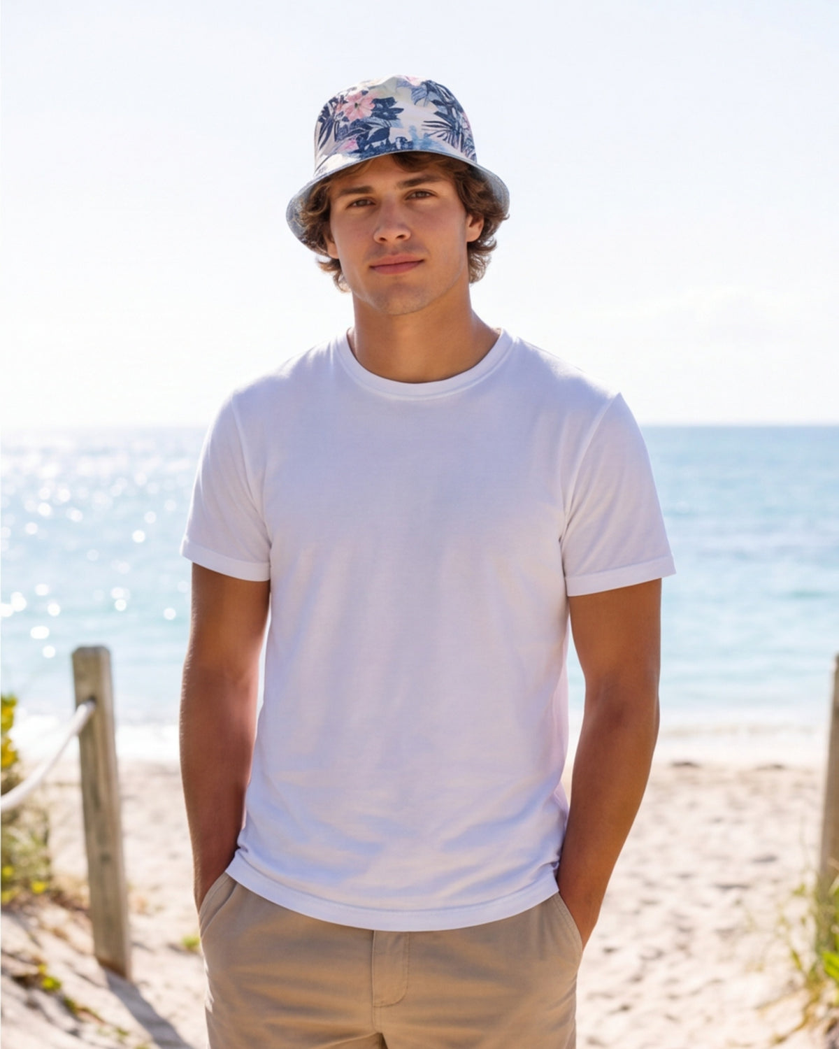 Reversible Bucket Hat - Coastal Dreams