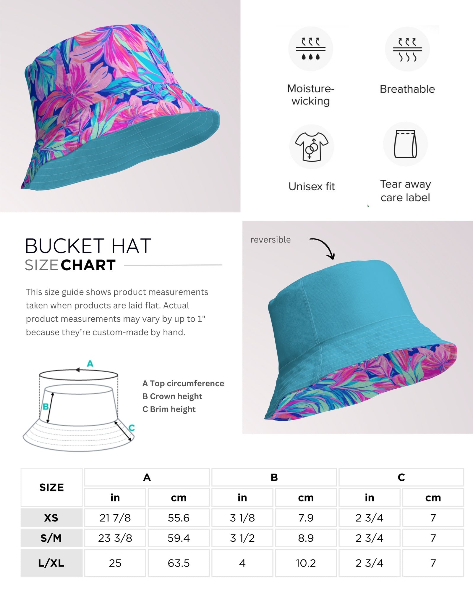 Reversible Bucket Hat - Freyja I
