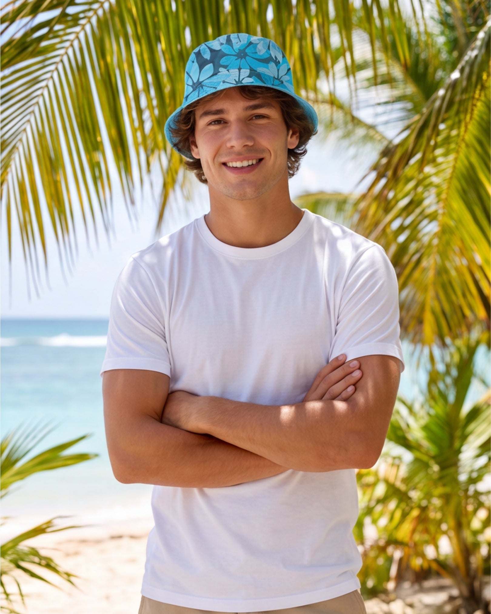 Reversible Bucket Hat - Seaside Sonata