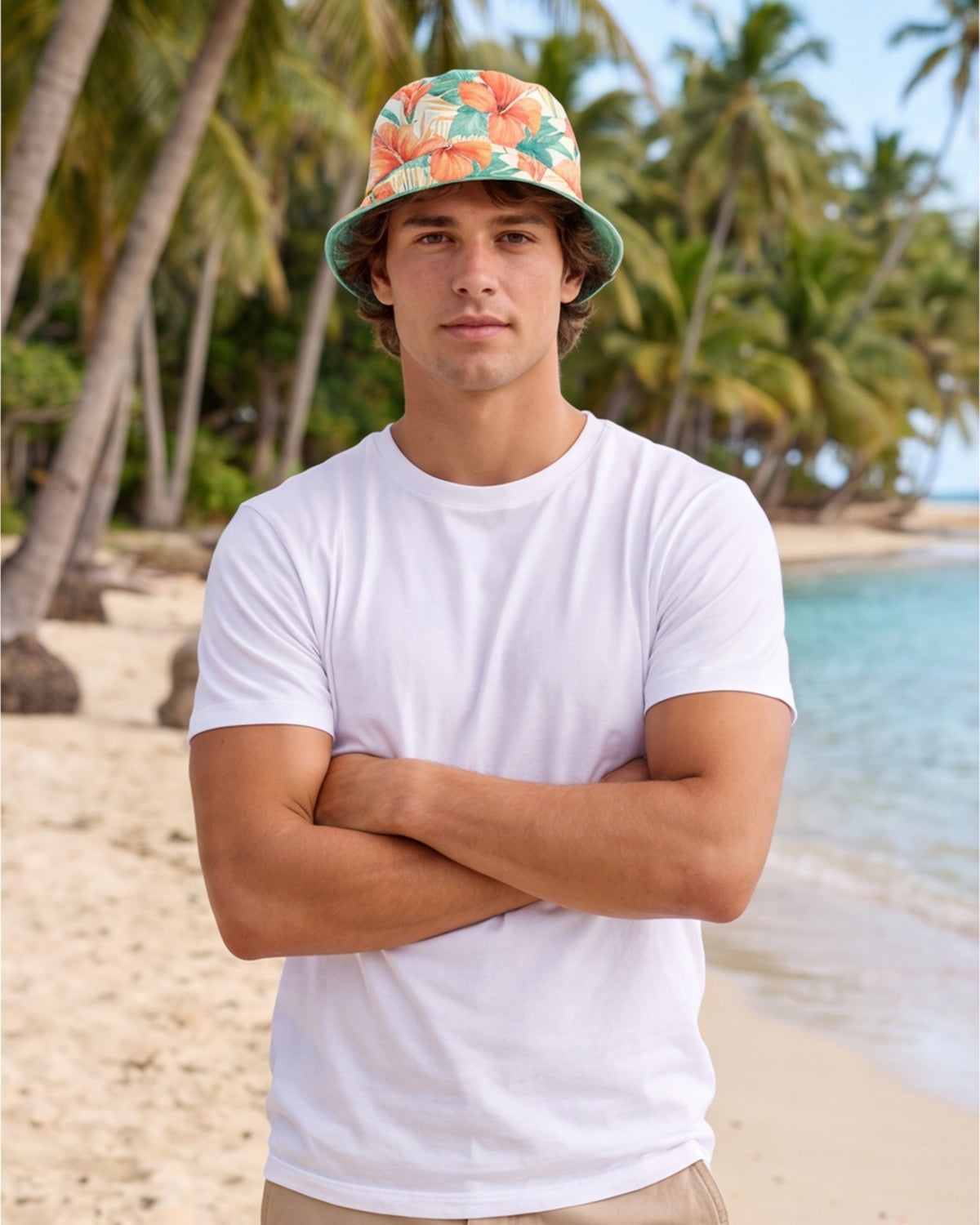 Reversible Bucket Hat - Sunrise Lagoon