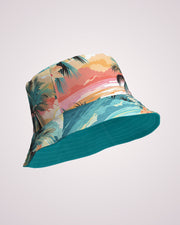 Reversible Bucket Hat - Tropical Beach V