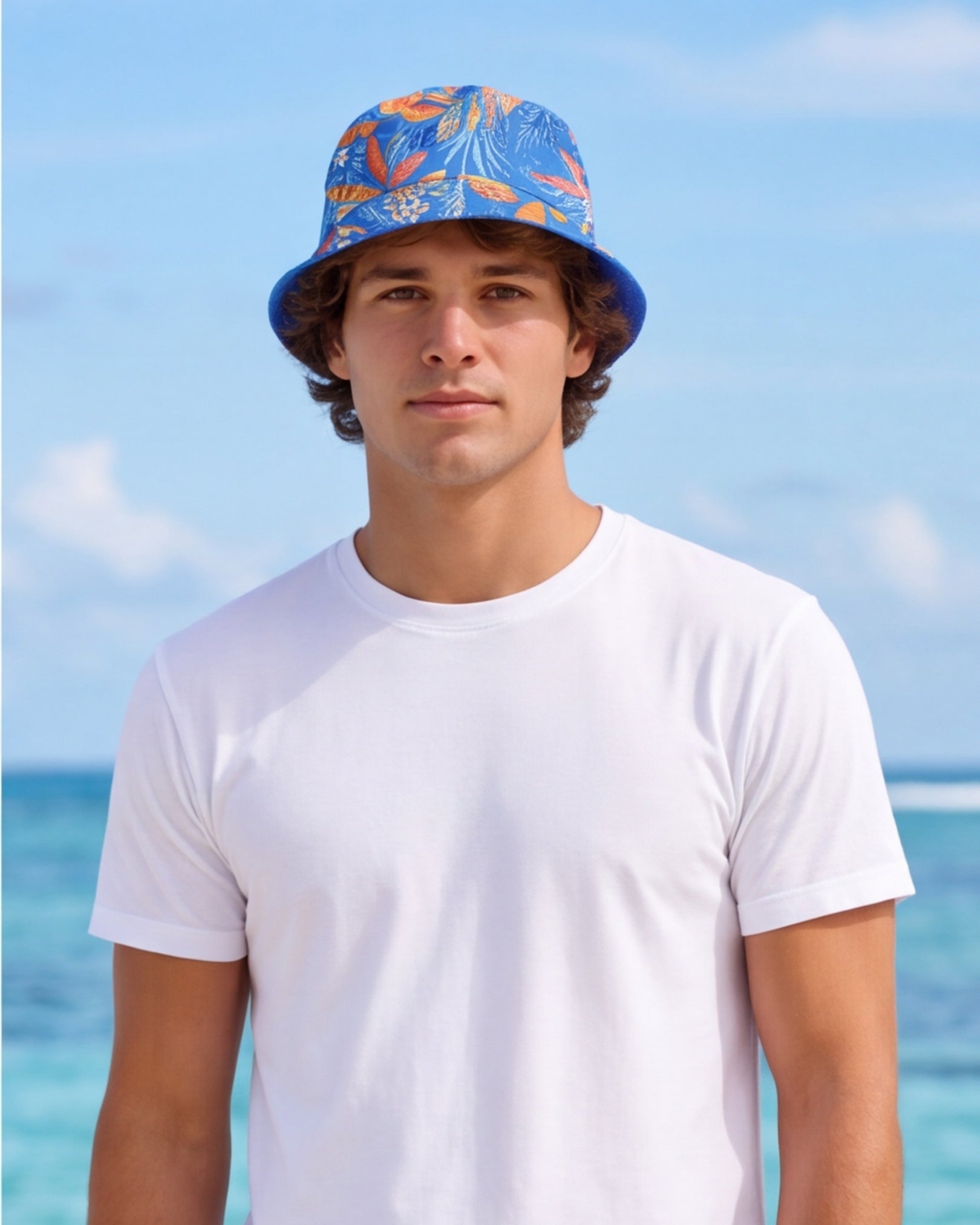 Reversible Bucket Hat - Tropical Escape