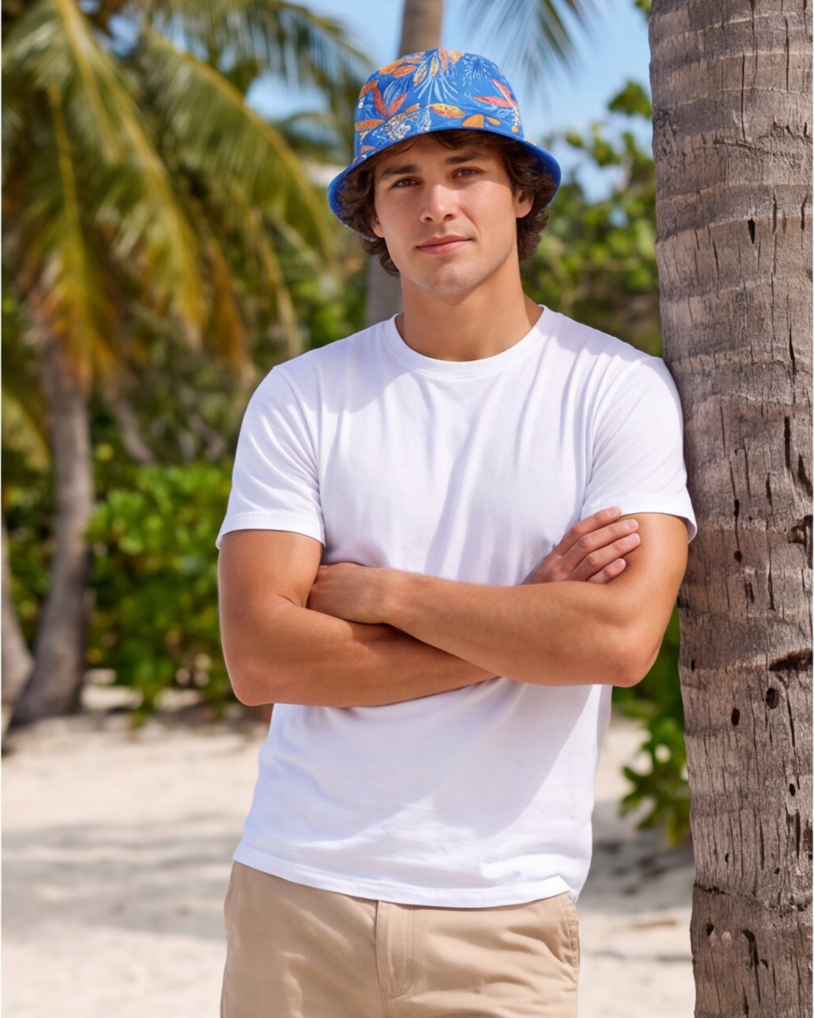Reversible Bucket Hat - Tropical Escape